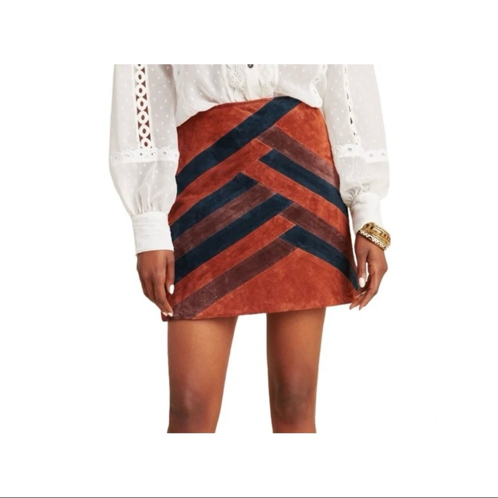 Blank NYC faux suede skirt